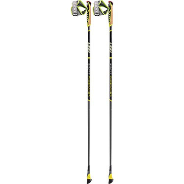 LEKI Women's and Men's Nordic Walking Pole Smart Pacemaker dark anthracite-black-green-white 110 on Sale